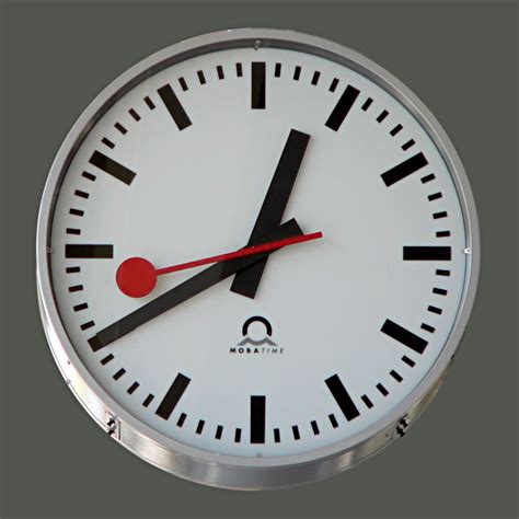 swiss train station clock watch